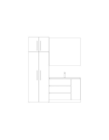 Composición de baño lavandería Klasic...