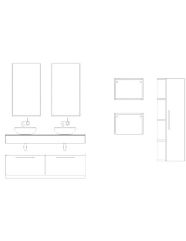 Composición de baño Klasic doble...