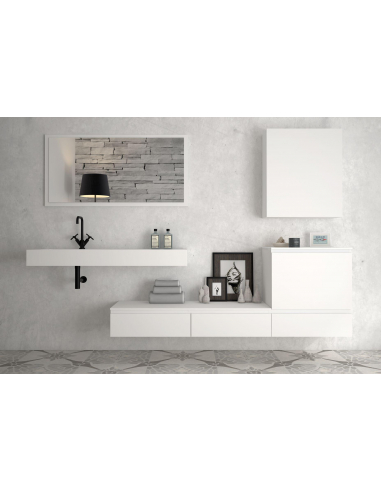 Armario bajo de baño con cajón 48 cm Armario bajo de baño con cajón 48 cm