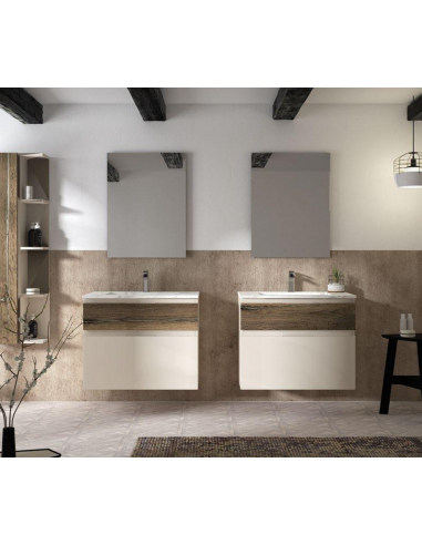 Armario bajo de baño con puerta y cajón