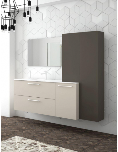 Armario bajo de baño con dos cajones