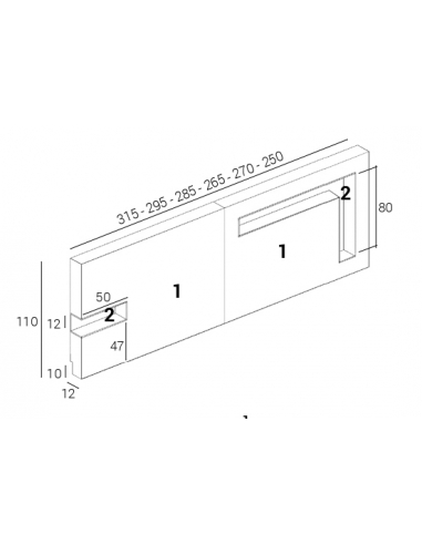 Composición dormitorio Corner IN006