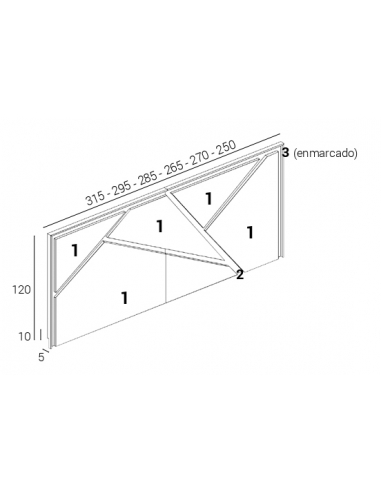 Composición dormitorio Asymmetric IN014