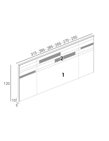 Composición dormitorio Dance IN025
