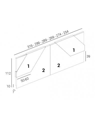 Composición dormitorio Ítaca IN045