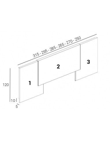 Cabecero Moonset Madera