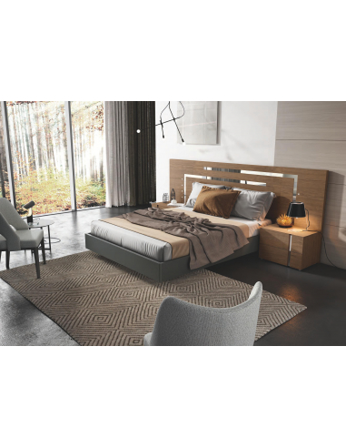 Mesita de noche ROCK dos cajones