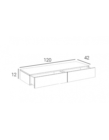 Escritorio Tocador dos cajones