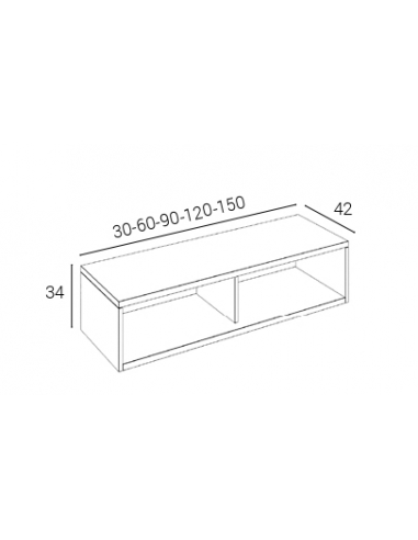 Escritorio/Tocador diáfano grande