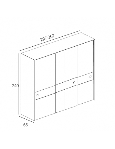 Armario HEROS tres puertas correderas