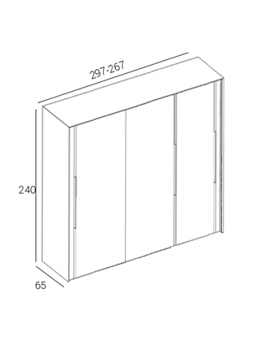 Armario SELENE tres puertas correderas