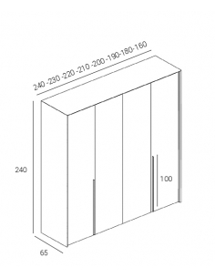 Armario MORFEO cuatro puertas 2