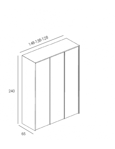 Armario HIPNOS uñero tres puertas